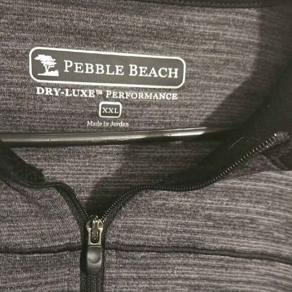 PGA Tour Charcoal Zip-Up Men's Sweater - Picture 2 of 5